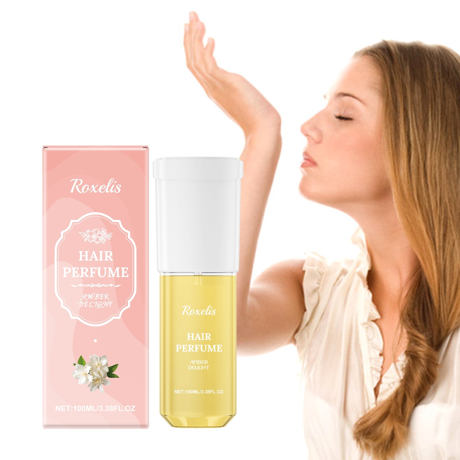 Women's Hair Flower Fragrance Perfume Spray Nourishing Hair Deep Hydrating Fresh Floral Fragrance Hair Perfume Spray