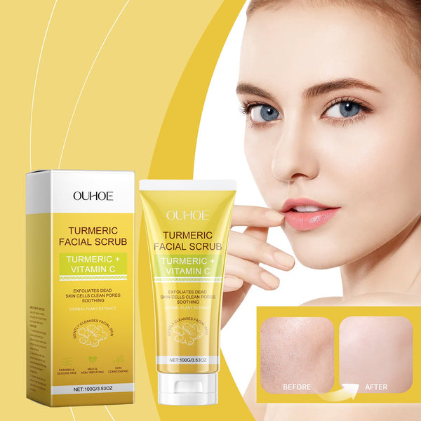 Turmeric Exfoliating Facial Scrub, Gently Repair Dead Skin Exfoliating Bright And Smooth Skin