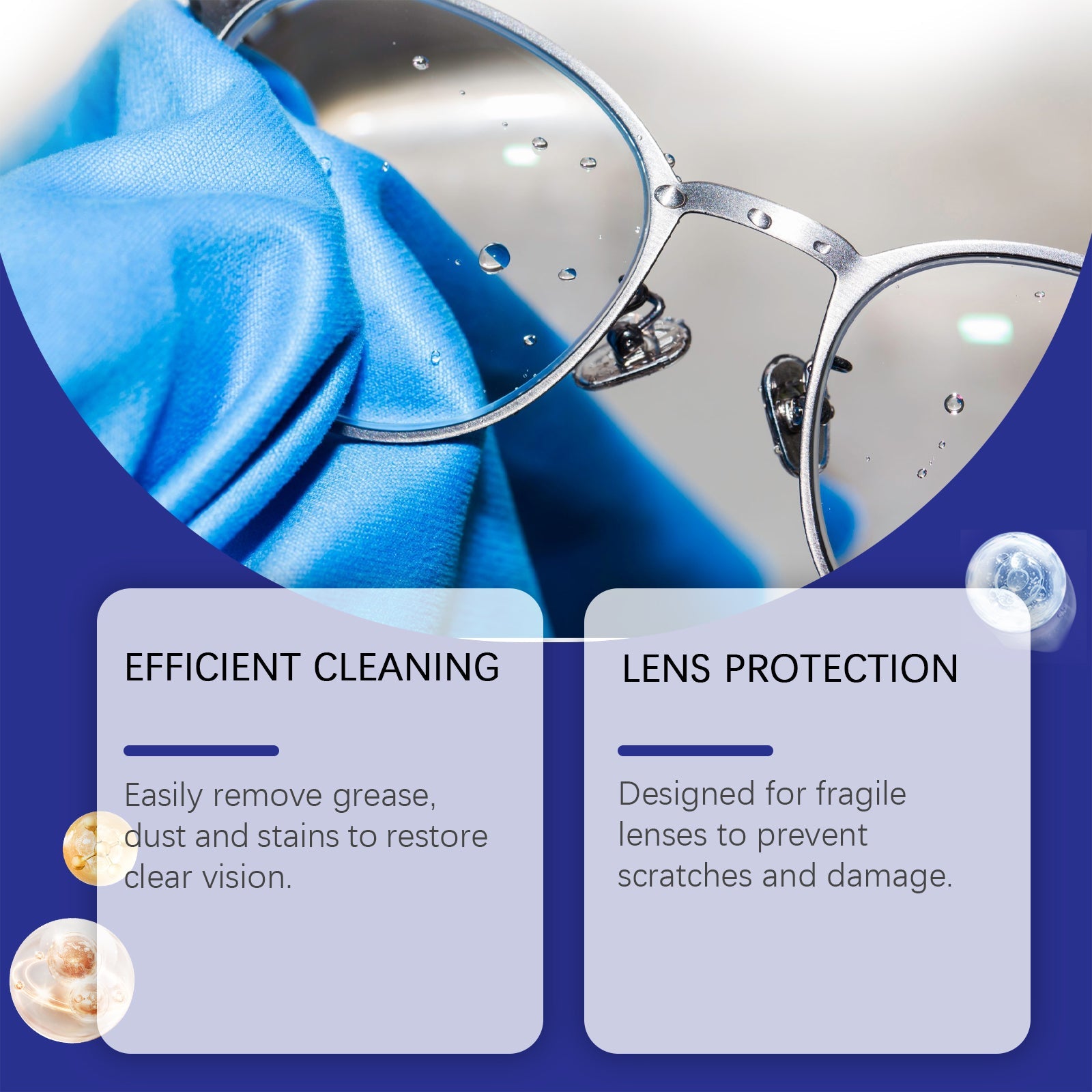 Eyeglass Cleaning Spray Cleans And Maintains Lenses With Anti-Fogging And Clear Vision Portable Cleaning Spray