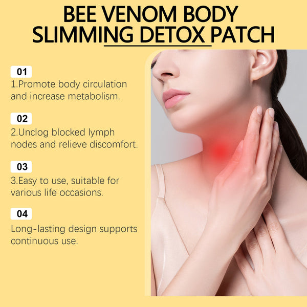 Toxic Bee Lymph Slimming Detox Patch Lymphothyroid Care Health Care Bee Venom Slimming Slimming Detox Patch