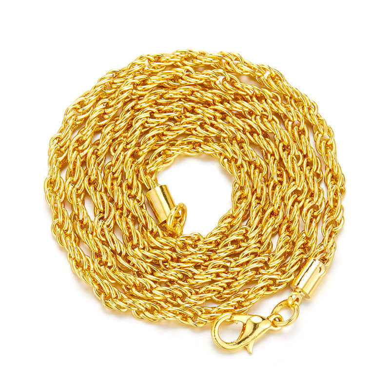 Hip hop accessories grass letter pendant melon seed buckle Cuban chain accessory