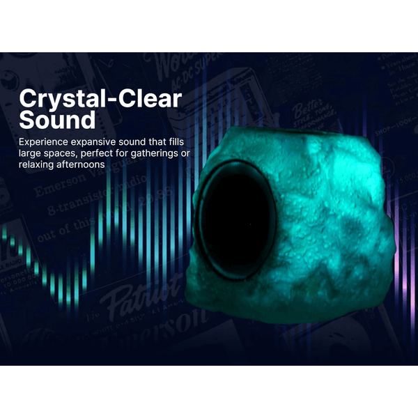 Emerson Rock Party Solar Multicolor LED Bluetooth Outdoor Speaker