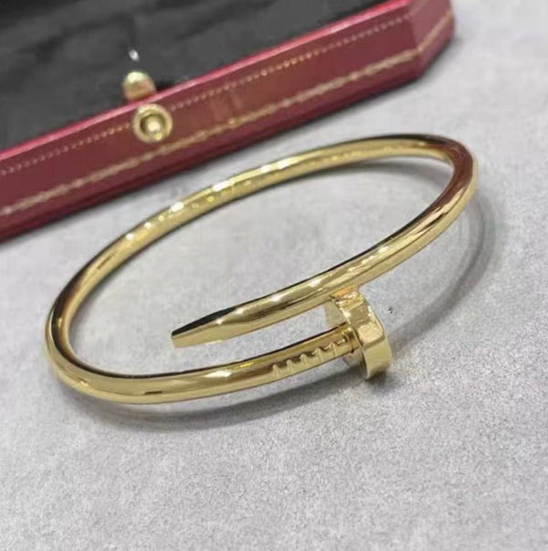 Precision Thick Plating Head and Tail Diamond Fashion Three-Circle Full Diamond Couple Bracelet