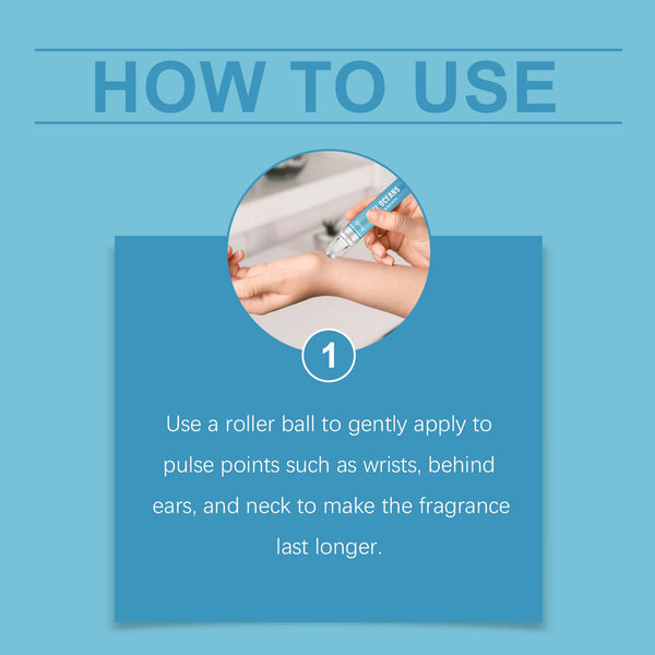 Fresh Ocean Perfume Ball Natural Fragrance Lasting Fragrance Date Sea Breeze Tune Fresh Rolling Ball Perfume