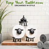 Cute sheep shaped toilet paper holder suitable for fashionable home decoration tissue box storage bathroom accessories decoration rack