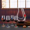 Household enamel crystal glass red wine glass goblet decanter