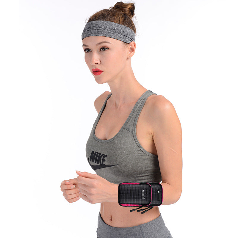 Running phone arm bag men's and women's fitness equipment outdoor handbag wrist bag apple x arm bag sports phone arm cover