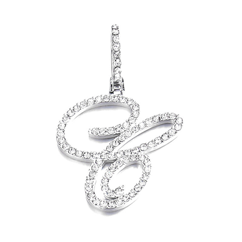 Hip hop accessories grass letter pendant melon seed buckle Cuban chain accessory