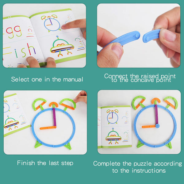 Children's puzzle puzzle puzzle DIY versatile and creative building block set puzzle toys