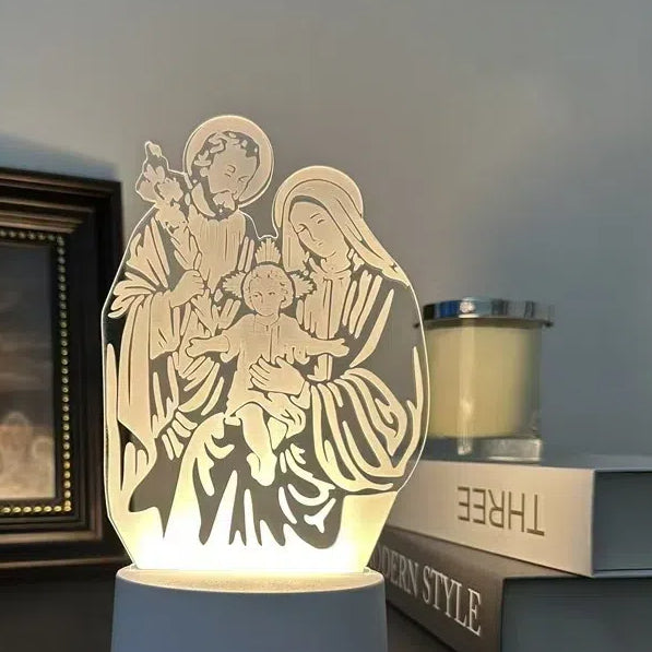 Acrylic 3D Night Light Creative Gift Bedroom Bedhead Atmosphere Plug in Small Desk Lamp