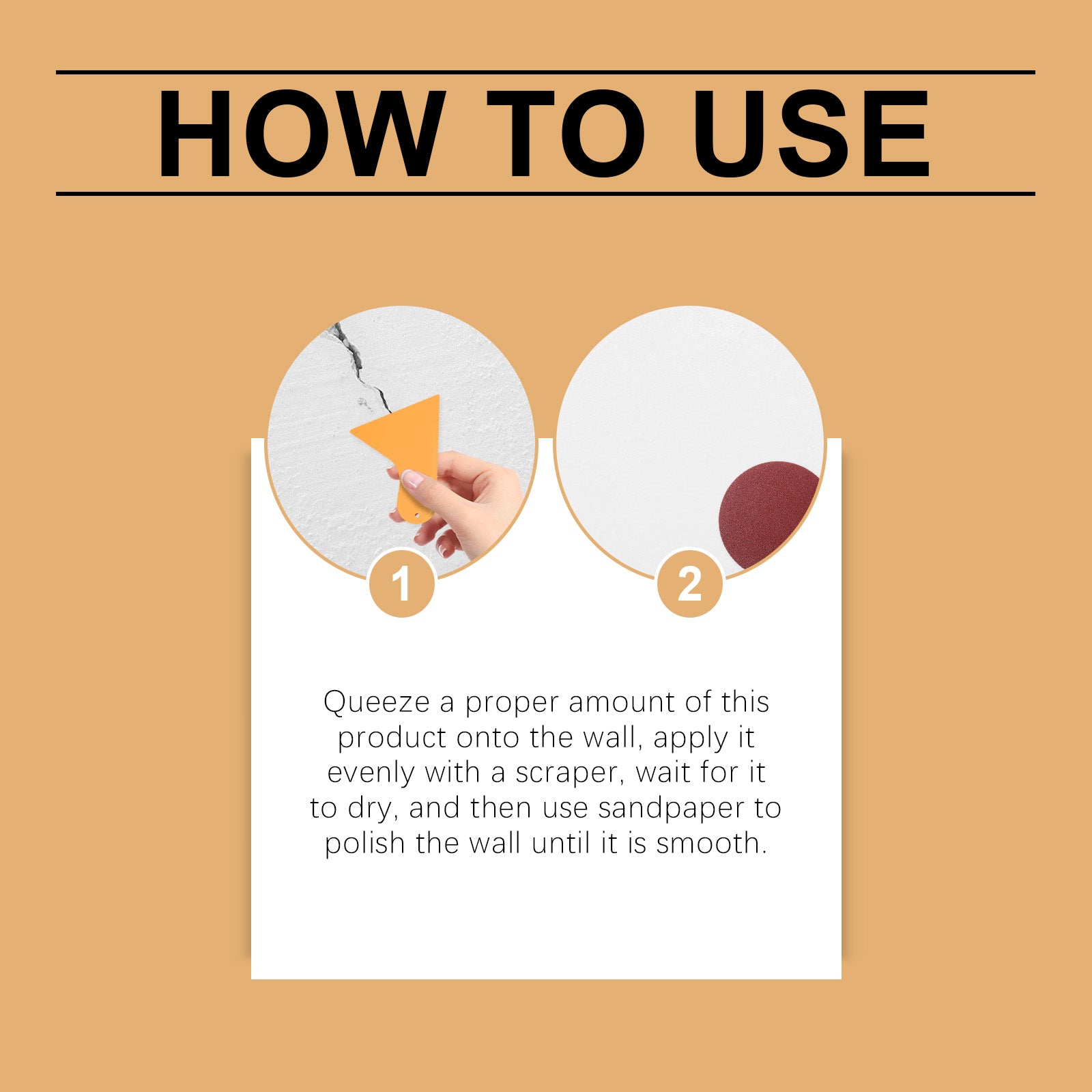 Wall Repair Kit Skinning Damaged Wall Holes Apply Refurbished Cover Waterproof Wall Repair Cream