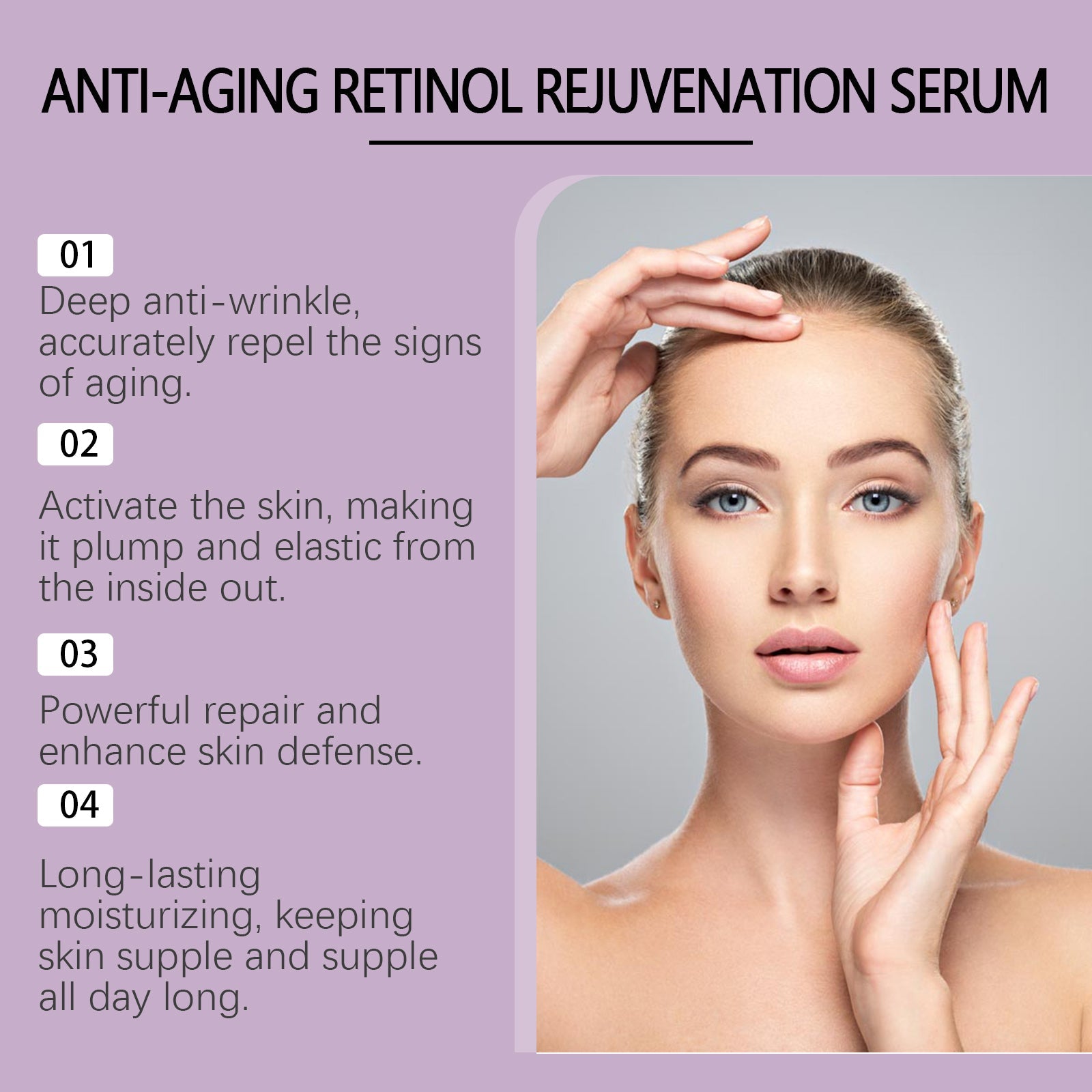 Retinol Anti-Wrinkle Essence Hydrating, Lifting, Firming And Smoothing Fine Lines Moisturizing Skin Care Essence