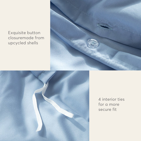 Kasentex Duvet Cover Bedding Set with Duvet Cover, Pillowcase, Fitted Sheet, Hypoallergenic and Breathable, Room Decor, Graduation Gifts