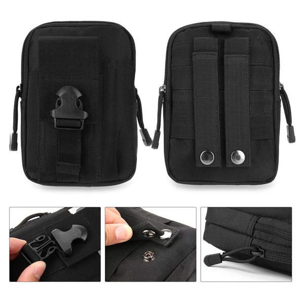 JupiterGear Tactical MOLLE Military Pouch Waist Bag for Hiking, Running and Outdoor Activities