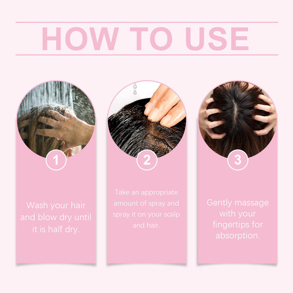 Hair Spray Nourishes Hair Follicles, Protects Hair, Nourishes Scalp, Hydrates And Smooths Hair Spray