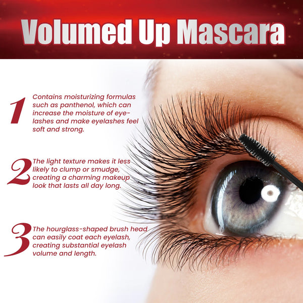 Volumed Up Mascara, Moisturizing Eyelashes Long And Curly Black Beautiful Natural Makeup Hold Mascara