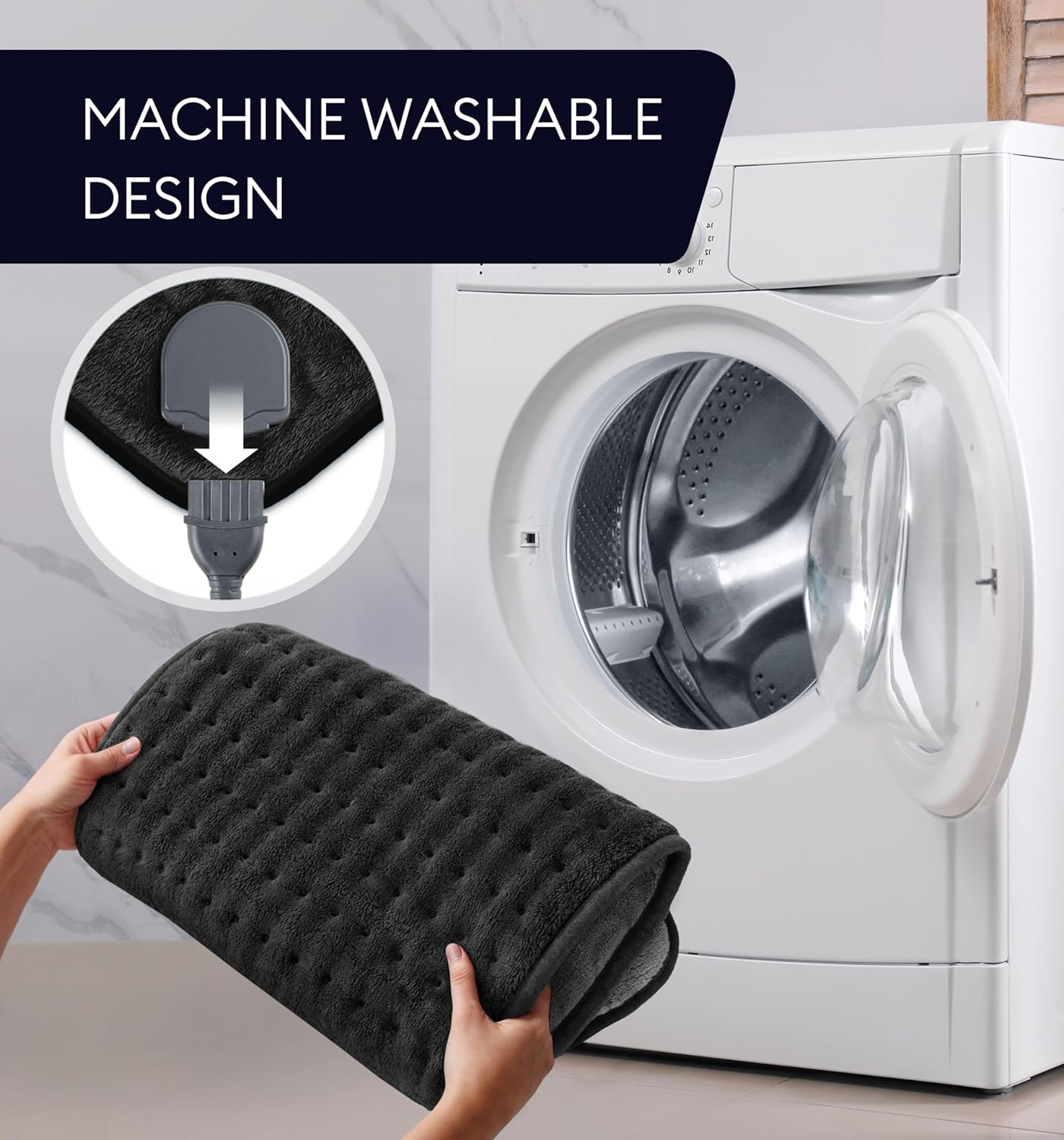 Heating Pad XL, Double-sided, Jet Black