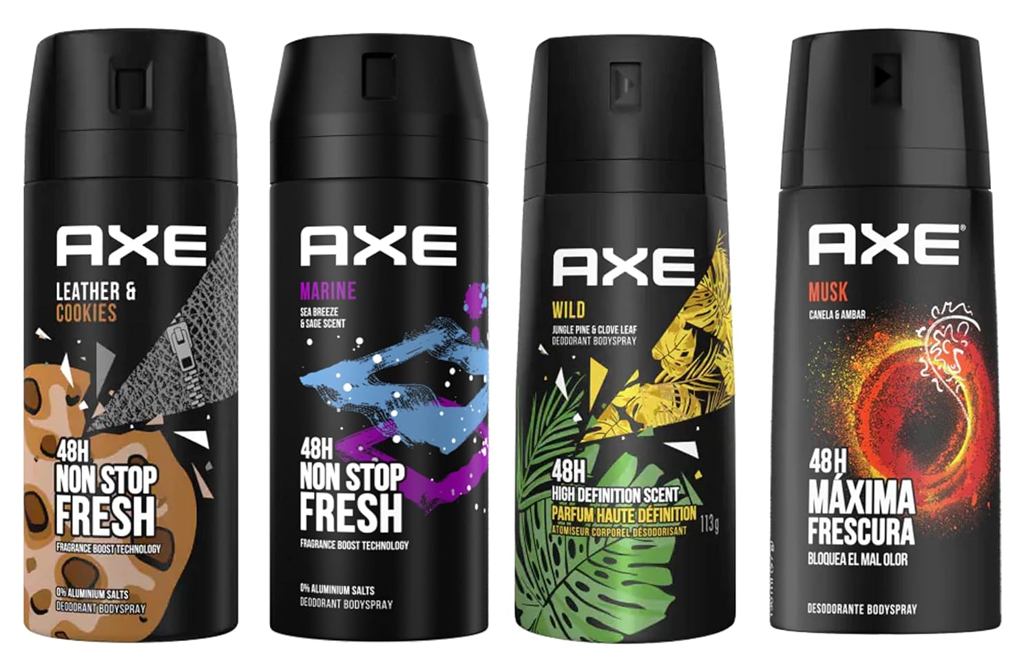 12 Pack AXE Body Spray Deodorant 150ml