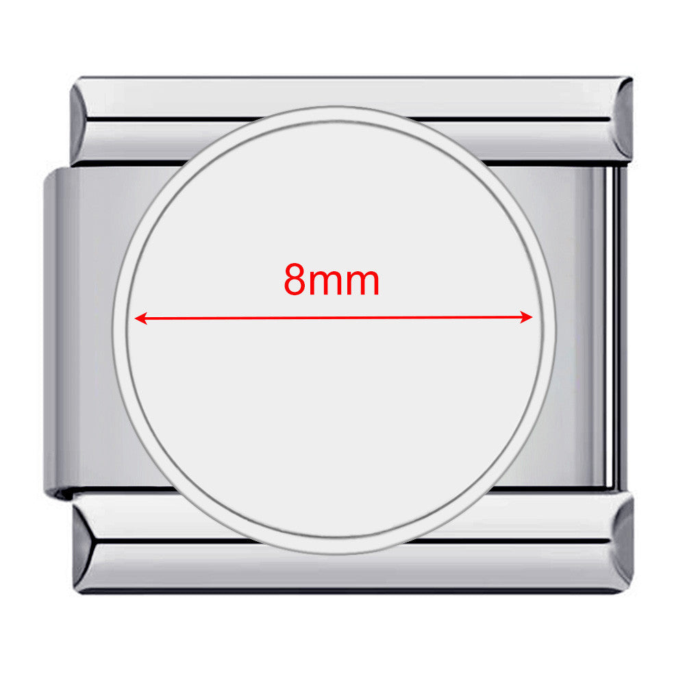 DIY Personalized Photo Picture Frame Making Titanium Steel Watch Band Chain Fashion Splicing Modular Bracelet