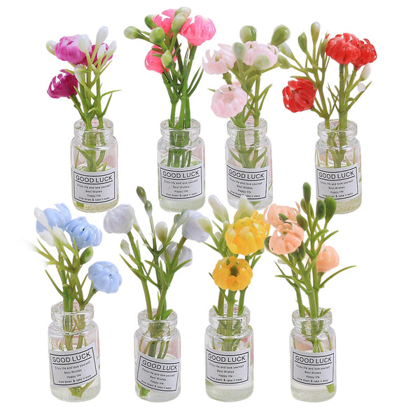 Multicolor three-dimensional luminous vase, creative handmade DIY cream glue accessories, resin small parts