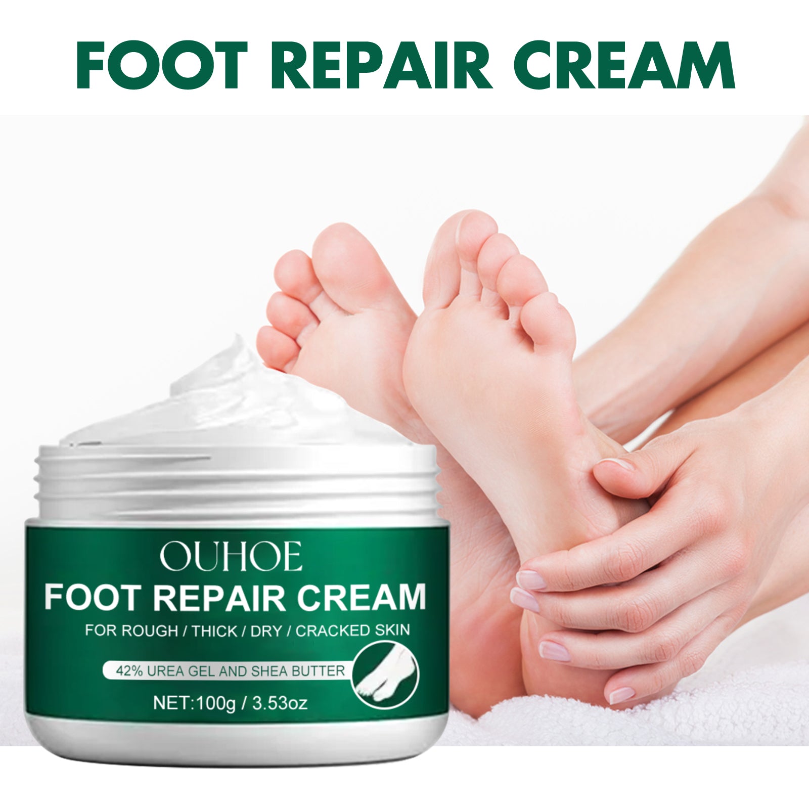 Foot Repair Cream, Repair Heel Crack Dry Itching Skin Nourishing Moisturizing Moisturizing Foot Care Cream
