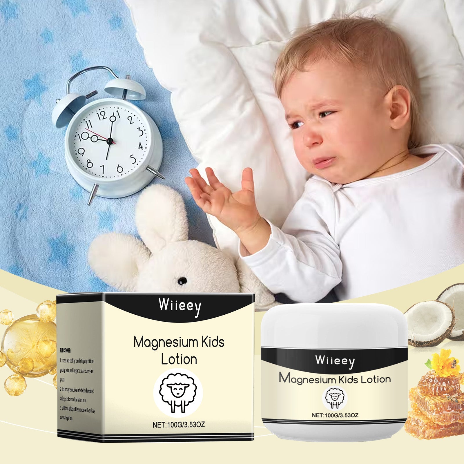 Children's Sleep Magnesium Cream Moisturizes And Gently Pamper Children's Body Skin Care Sleep Cream
