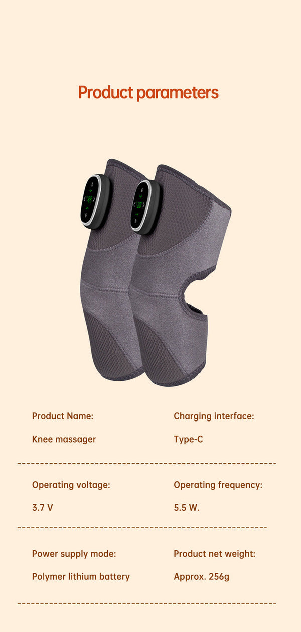 Heated Knee Brace Wrap Pad Dual-use Thermostat Usb Heating Knee Pads For Knee Sprains Strains Arthritis with massage