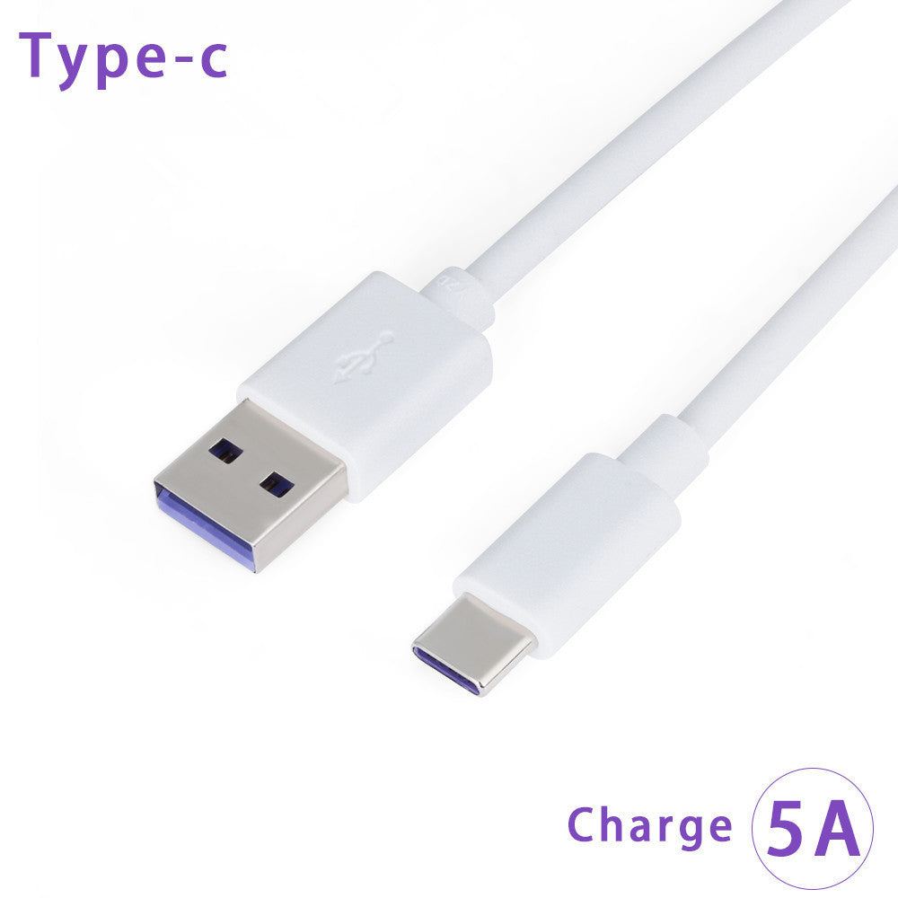 Suitable for Huawei mobile phone 5A fast charging data cable, 1 meter 1.5 meters 2 meters 3 meters Typc-c mobile phone data cable