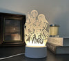 Acrylic 3D Night Light Creative Gift Bedroom Bedhead Atmosphere Plug in Small Desk Lamp