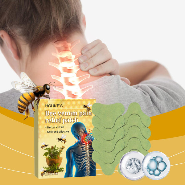 Bee Venom Neck Care Patch Herbal Ingredients For Joints, Knees, Lumbar Spine, Shoulders, Neck, Muscles And Bone Aches