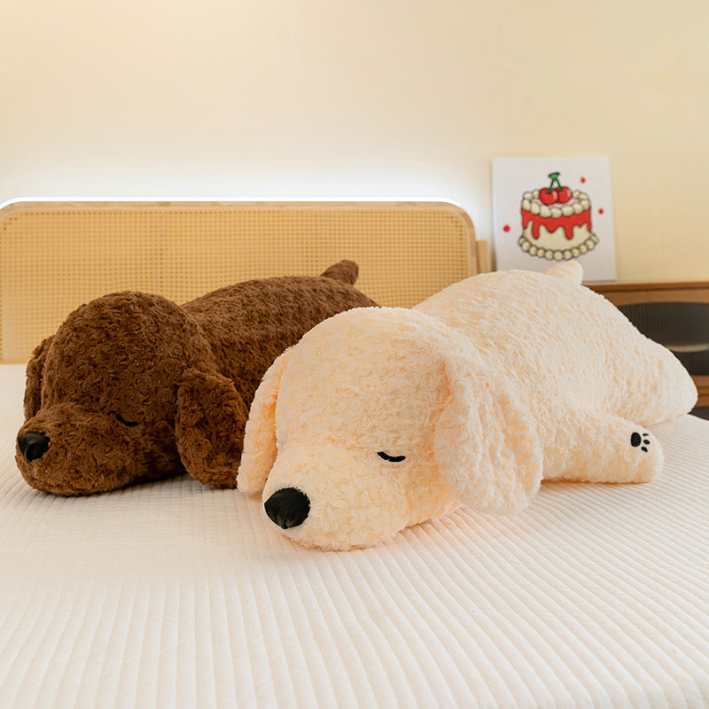 Poodle Doll Super Soft Long Pillow for Lying Dogs Bedside Pillow Doll