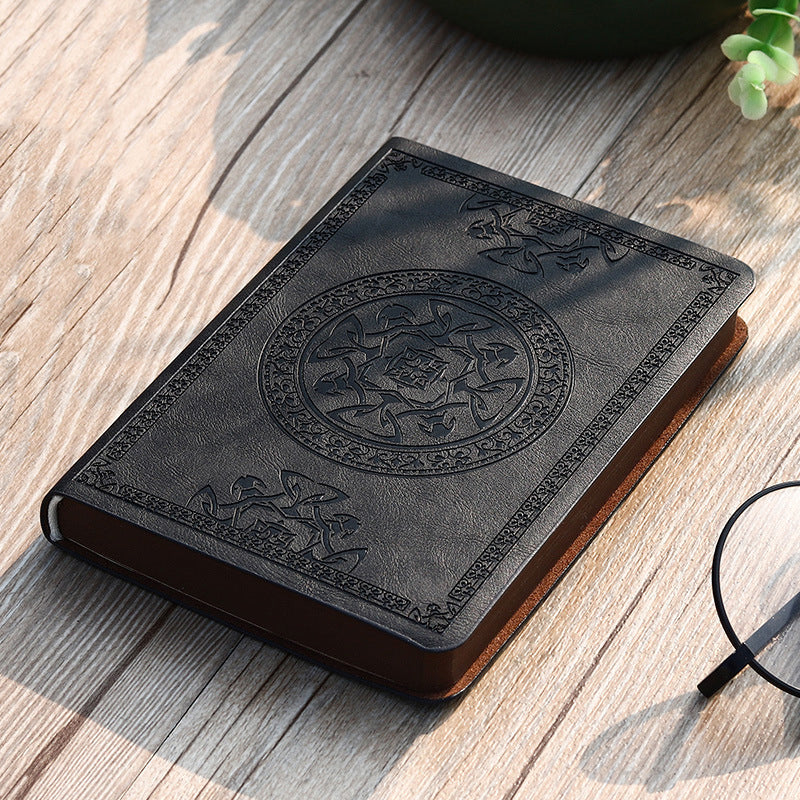 Mini notebook portable small notepad exquisite printing book students learn to write and office leather notebook A6 notebook