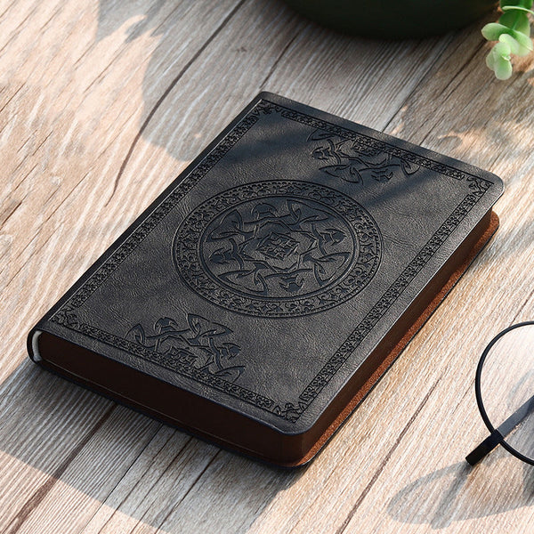 Mini notebook portable small notepad exquisite printing book students learn to write and office leather notebook A6 notebook