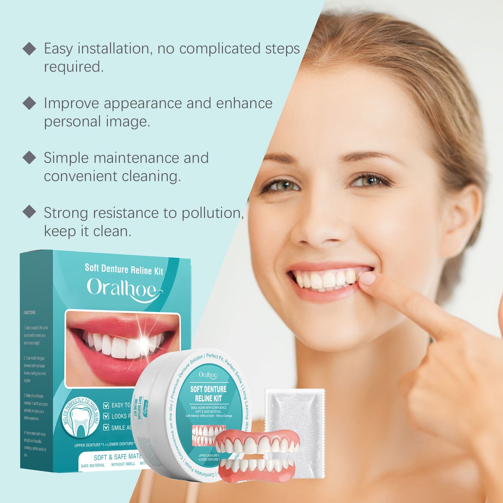 Denture Retouching Set, Denture Retouching Set Comfortable And Beautiful Between Teeth