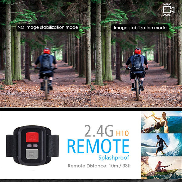 H10 EIS Anti-shake Action Camera Ultra HD 4K / 60fps WiFi 2.0