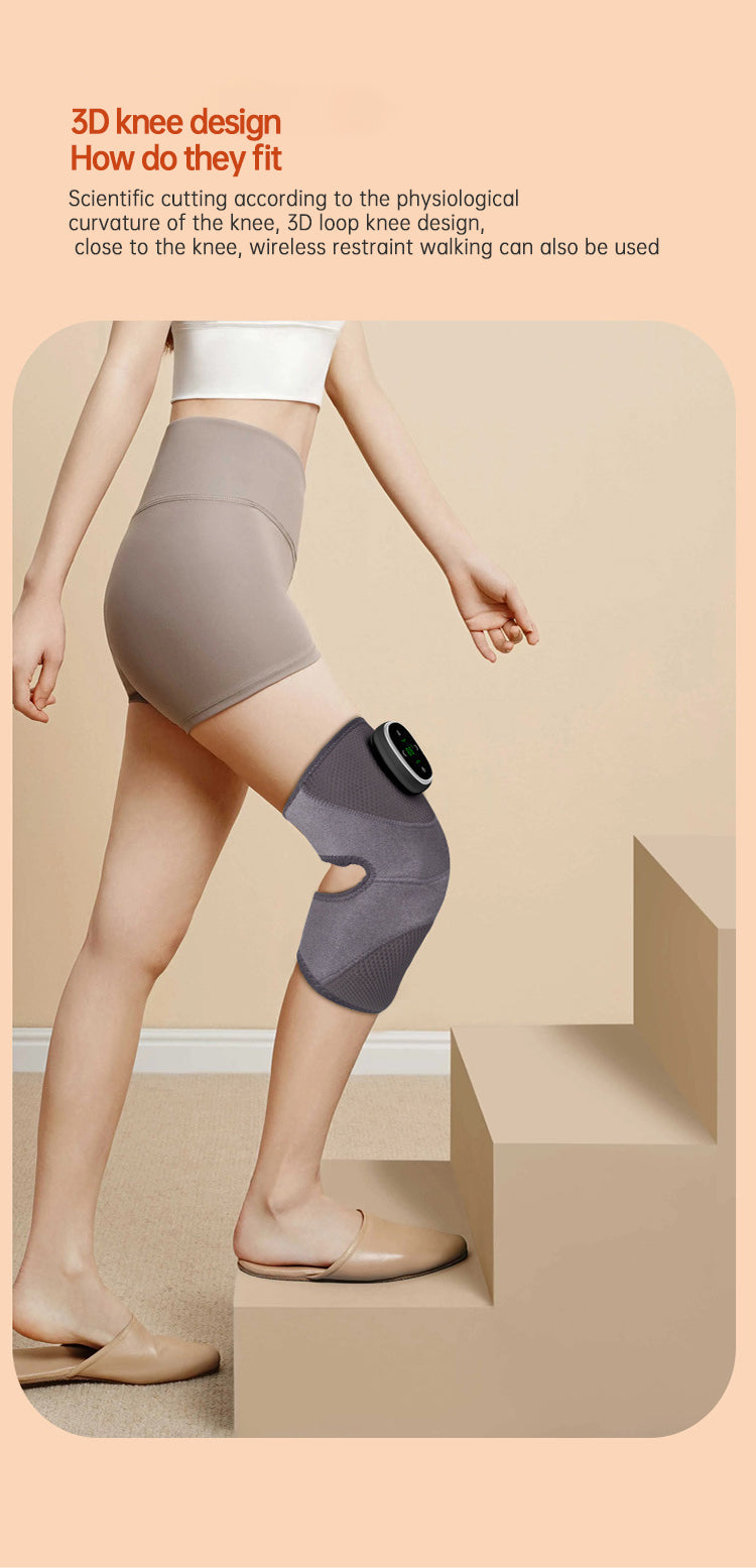 Heated Knee Brace Wrap Pad Dual-use Thermostat Usb Heating Knee Pads For Knee Sprains Strains Arthritis with massage