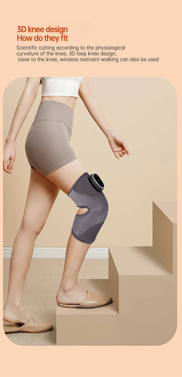 Heated Knee Brace Wrap Pad Dual-use Thermostat Usb Heating Knee Pads For Knee Sprains Strains Arthritis with massage