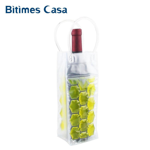 Rapid Ice Wine Cooler PVC Beer Bag Outdoors Ice Gel  Picnic CoolSacks Wine Cooler Chillers Frozen  Bottle