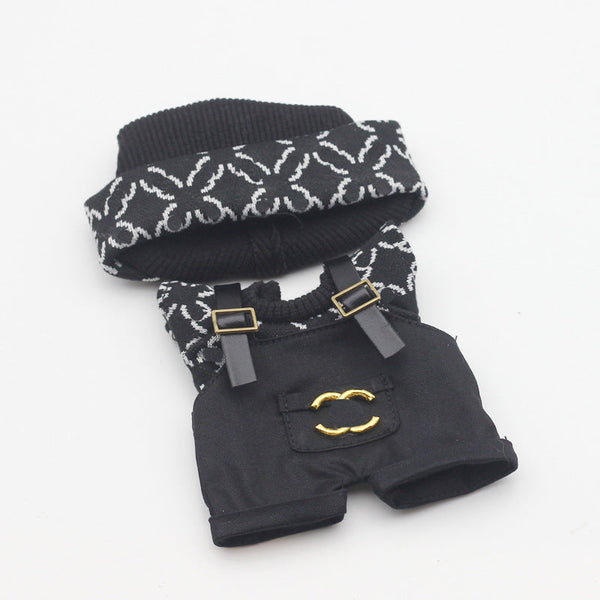 17cm Labubu First and Second Generation Blind Box 10cm Cotton Crying Doll Clothes Knitted Printed Hat