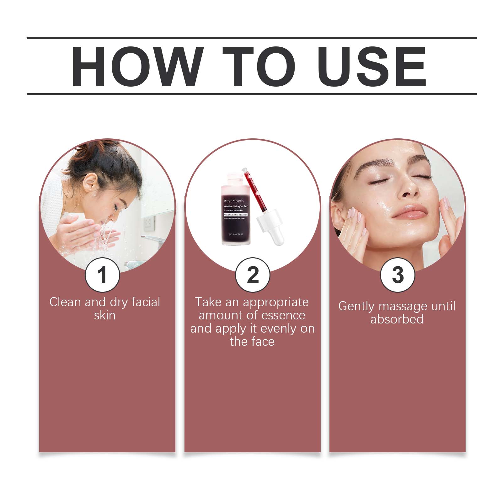 Exfoliating And Brightening Serum, Moisturizing, Cleansing, Hydrating And Brightening Facial