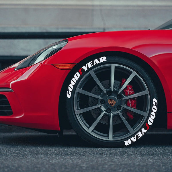 New Connected Car Tire Stickers, Tire Letter Stickers, English Letter 3D Stereoscopic Stickers