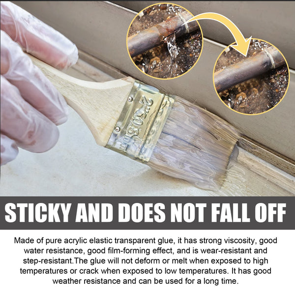 Waterproof Sealant For Leak Repair, Toilet Transparent Waterproof Adhesive External Wall Leak Proof Brick Waterproof Paint