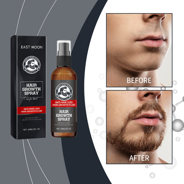 Facial Hair Treatment Spray, Men's Hair And Beard Nourishing Moisturizing And Enriching Facial Hair Repair Spray