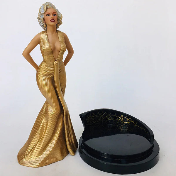 Hot toys Marilyn Monroe beautiful woman Immovable statue With base cake Pendant Collectible decoration Model Toy Figures gifts