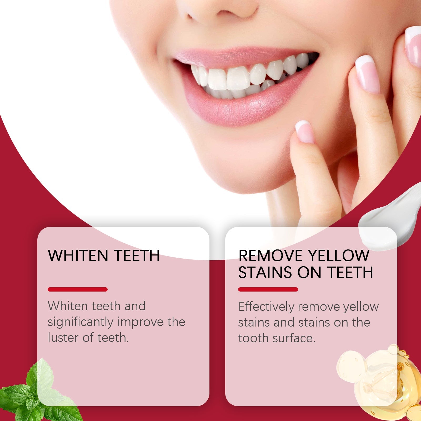 Gum Care Toothpaste Gently Brightening Teeth, Cleaning Yellow Stains And Improving Tooth Enamel