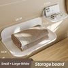 New Foldable Punch - Free Wall - mounted Plastic Floating Shelf for Bathroom and Toilet, Ideal for Towel and Clothes Storage