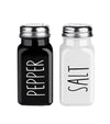 Black and white seasoning jar pepper salt bottle seasoning box square glass