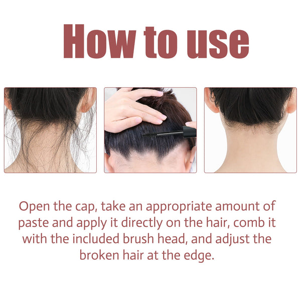 Hair Styling Sticks, Smooth Frizzy Natural Non-Greasy Hair Permanent Styling Broken Hair Finishing Cream