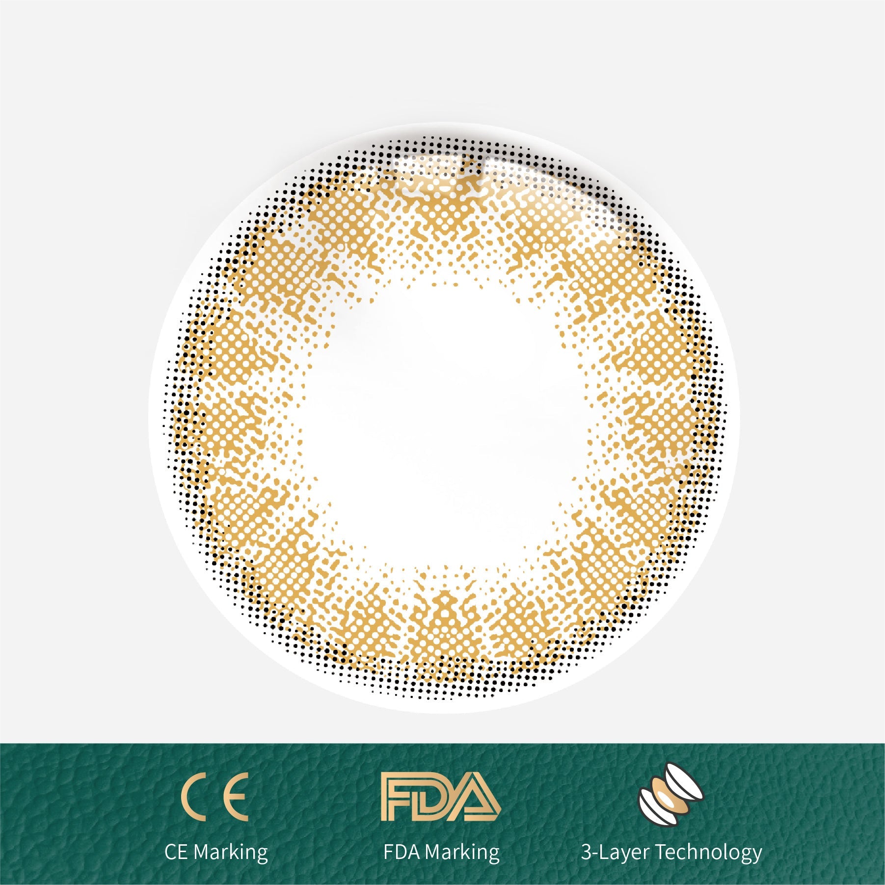 1Pcs FDA Certificate Eyes Beautiful Pupil Colorful Girl Cosplay Contact Lenses Brown