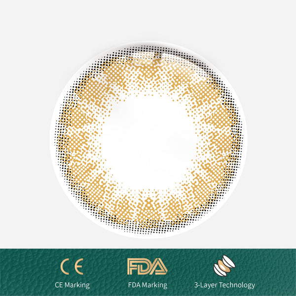 1Pcs FDA Certificate Eyes Beautiful Pupil Colorful Girl Cosplay Contact Lenses Brown